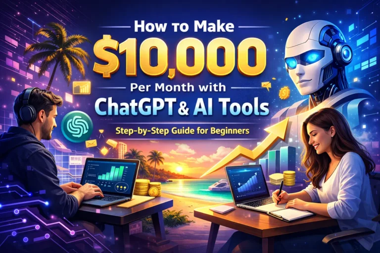 How to Make $10,000 Per Month with ChatGPT and AI Tools (Step-by-Step Guide for Beginners)