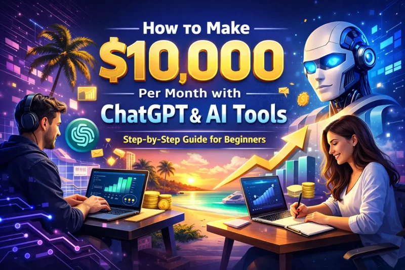 How to Make $10,000 Per Month with ChatGPT and AI Tools (Step-by-Step Guide for Beginners)